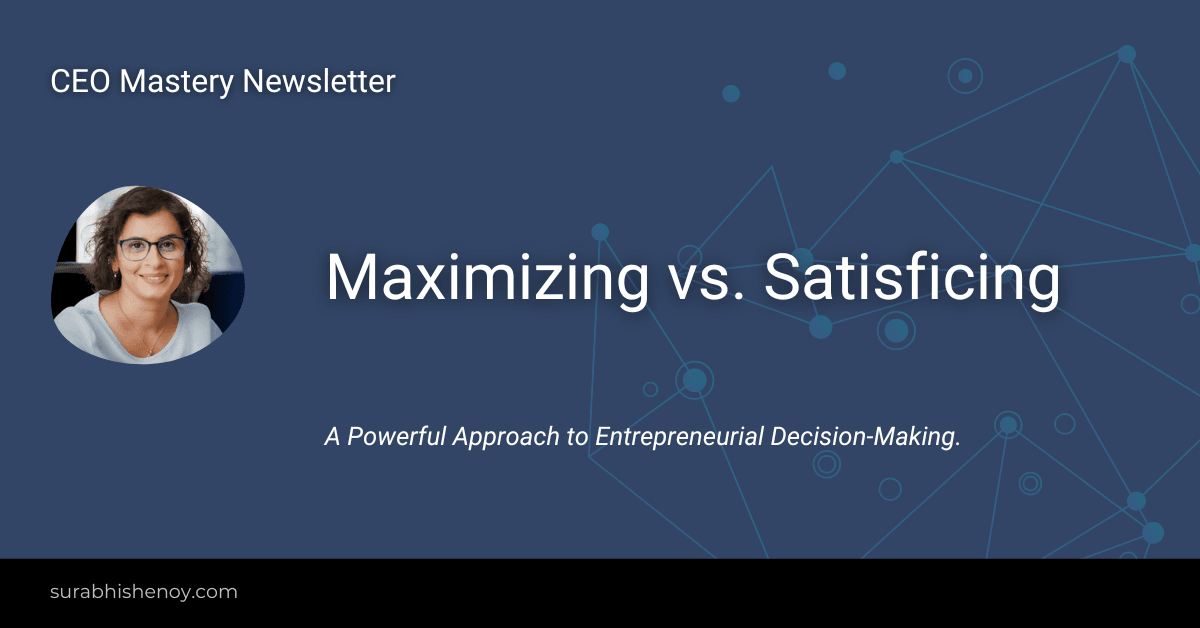 Maximizing vs. Satisficing