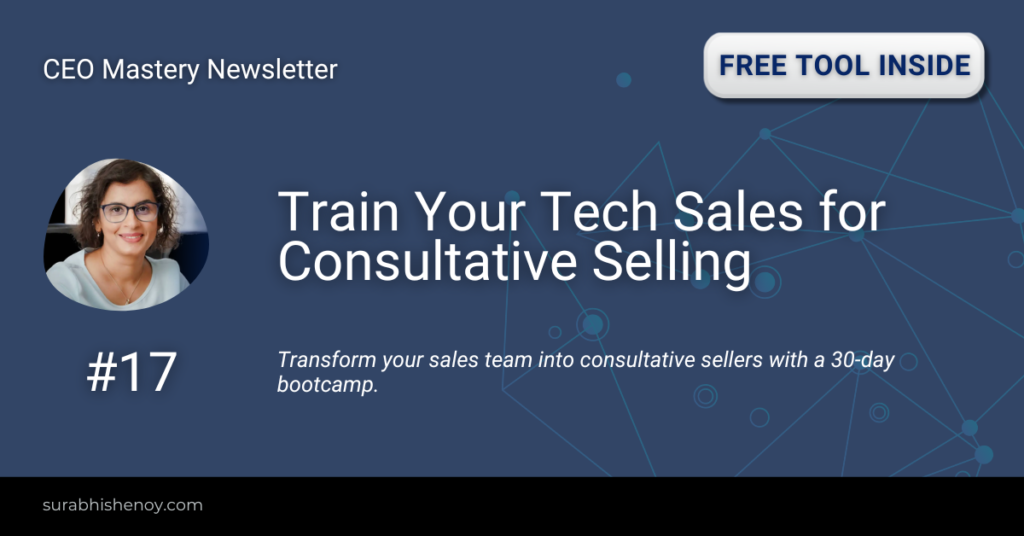 Train Your Tech Sales for Consultative Selling