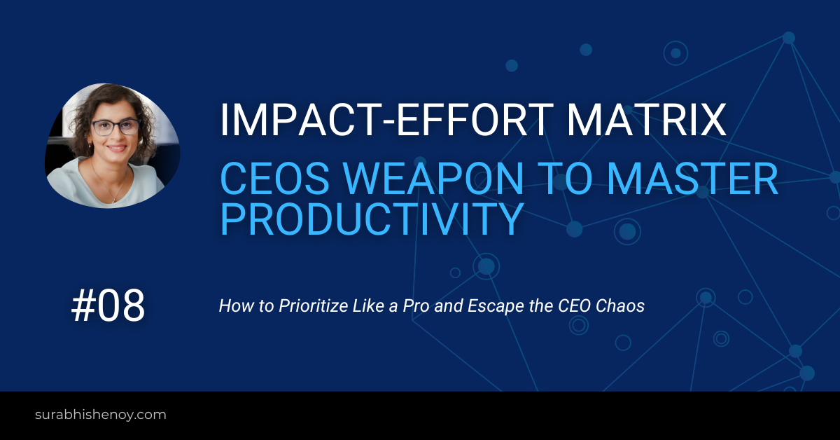 Impact-Effort Matrix: CEOs Weapon to Master Productivity