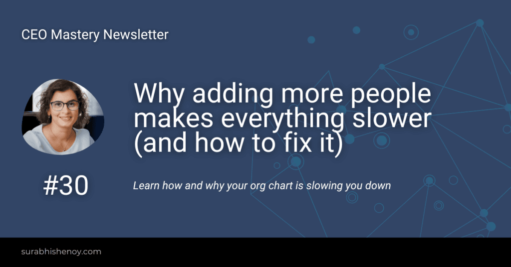 Why adding more people makes everything slower