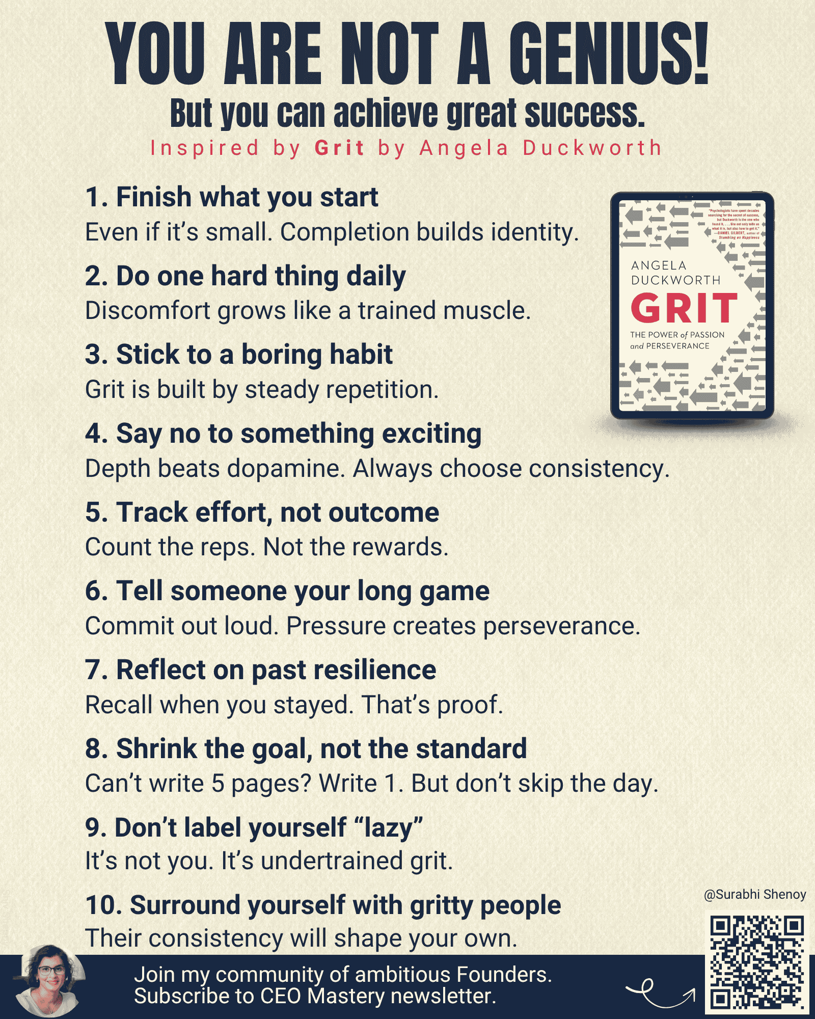 Your Are Not a Genius! But You Can Achieve Great Success