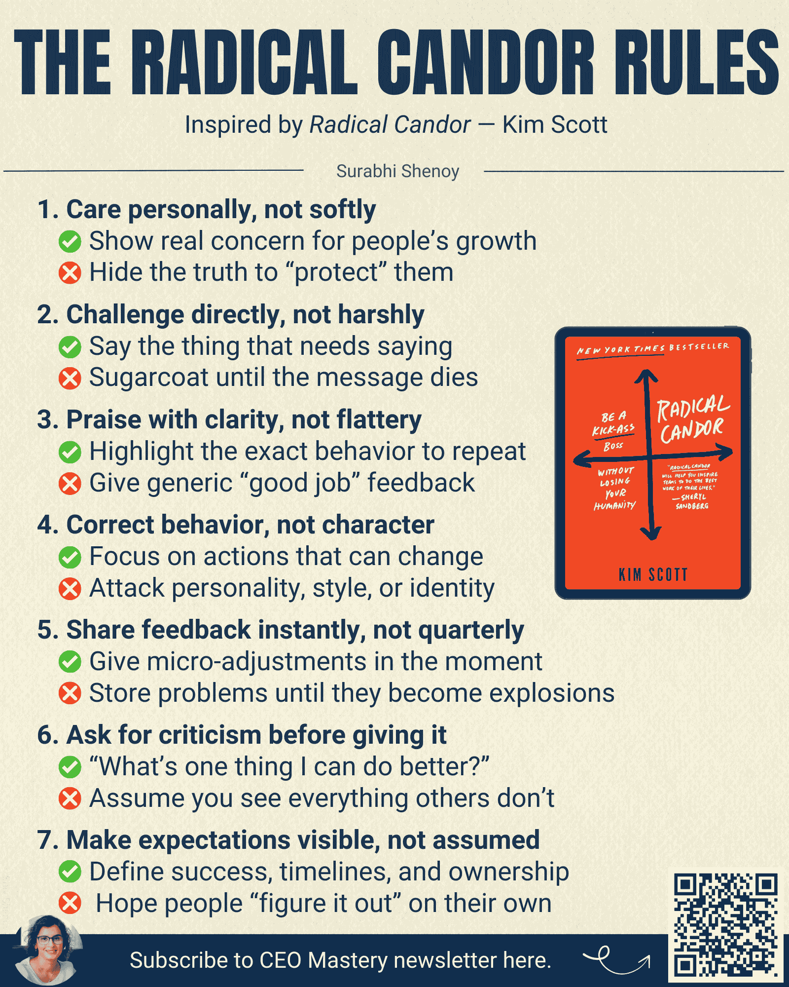 The Radical Candor Rules